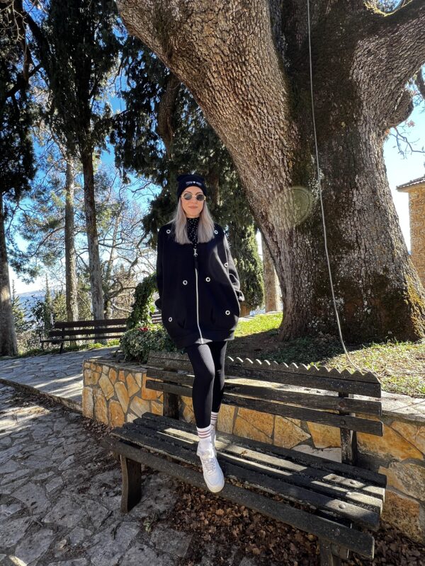 Ζακέτα Φούτερ - Μαύρο - Image 3